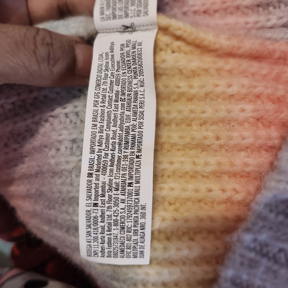 Forever 21 Pastel Rainbow Hello Kitty Crewneck Sweater. 23 Pit To Pit. - Picture 6 of 14